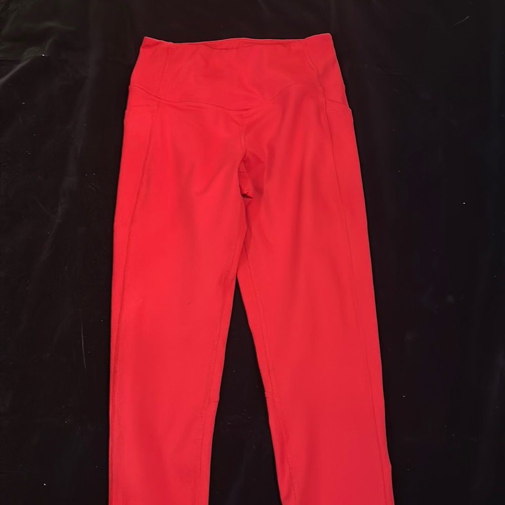 Zella red leggings size small